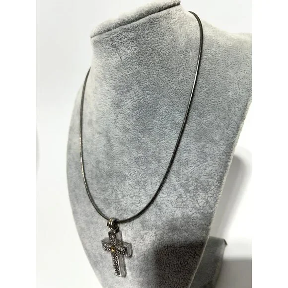 18K Gold & 925 Silver Necklace